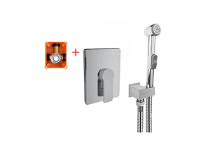 Baterie podomítková Mereo Dita CBE60105DBS bez přepínače chrom hranatý kryt