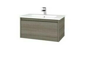 Skříňka umyvadlová Dřevojas BONO SZZ 80 Cafe/Cafe vč. umyvadla Euphoria