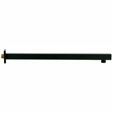 Rameno sprchové Sapho SL102 400 mm hranaté nízké černá mat