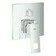 Díl nadomítkový Grohe Eurocube chrom s 3 směrným přepínačem 24094000