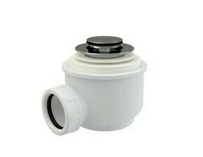 Sifon vaničkový CLICK/CLACK Alca A465CK-50 malá zátka chrom-lesk