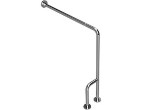 Madlo opěrné levé Bemeta Help s krytkou, skládané nerez lesklý