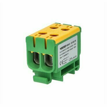 Svorka připojovací univerzální Eleman UK 50/2 PE zeleno-žlutá