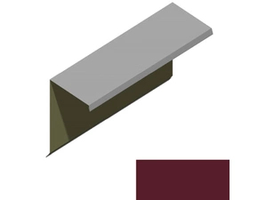 Ukončení pultové střechy RS360S-60 SP 25 RAL 3005 vínová