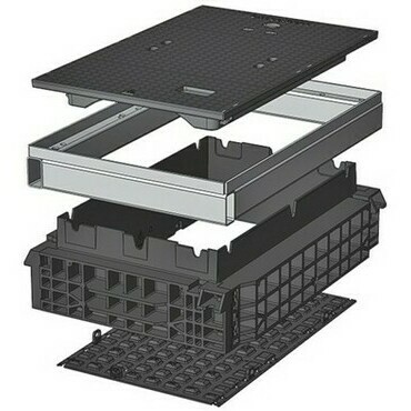 Šachta kabelová Langmatz EK368 poklop B125 litinový