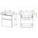 Skříňka umyvadlová EBS Nevio B 605×700×476 mm dub riviera NEVIO61CDBU