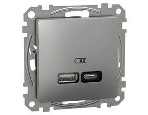 Zásuvka nabíjecí USB Schneider Electric Sedna Design aluminium