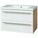 Skříňka umyvadlová EBS Pure 810×530×460 mm bílá/dub PURE81DBU