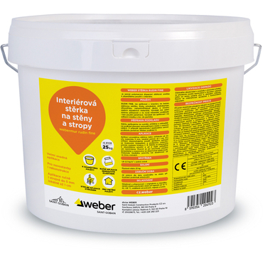 Stěrka na stěny a stropy webermur rudin fine 25 kg