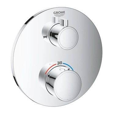 Díl nadomítkový Grohe Grohtherm chrom s přepínačem 24077000