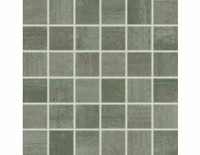 Mozaika Rako Rush 5×5 cm (set 30×30 cm) tmavě šedá WDM05522