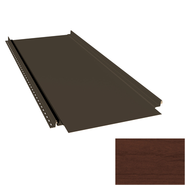Krytina plechová LINEDEK 485 Flat Imitace 7DTAA tmavé dřevo Cut