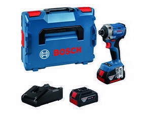 Utahovák rázový AKU Bosch GDR 18V-215 (2× AKU 4 Ah)
