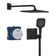 Systém sprchový termostatický Grohe Grohtherm SmartControl s hlavovou sprchou Mono 310 Cube phantom black 34865KF0