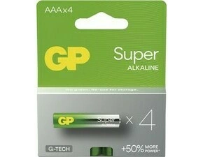 Baterie GP Super Alkaline AAA 4 ks