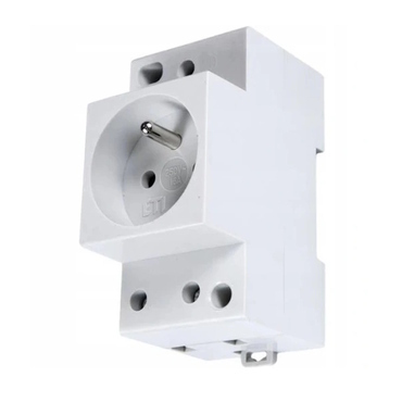 Zásuvka na DIN lištu ETI t-2P+Z P