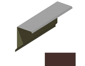 Ukončení pultové střechy RS360A-75 PU 50 MAX s okapnicí MM020 hnědá