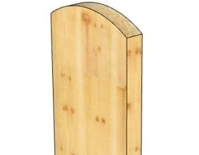 Plotovka dřevěná oblouk 18×89×1000 mm