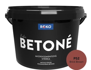 Stěrka dekorativní Roko Betoné P52 Brick Brown 7 kg