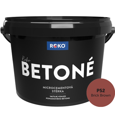 Stěrka dekorativní Roko Betoné P52 Brick Brown 7 kg