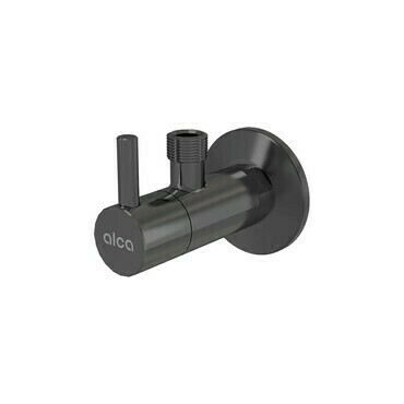 Ventil rohový Alca ARV001-GM-B 1/2"×3/8" s filtrem GUN METAL-kartáčovaný mat