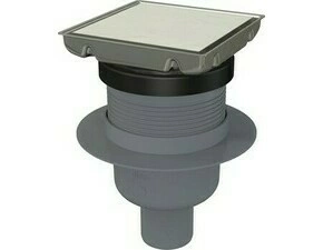 Vpust podlahová Alca APV240S 130×130 mm DN 50 přímá SMART