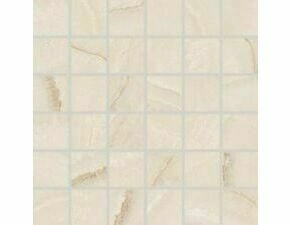 Mozaika Rako Onyx 5×5 cm (set 30×30 cm) tmavě béžová WDM05835
