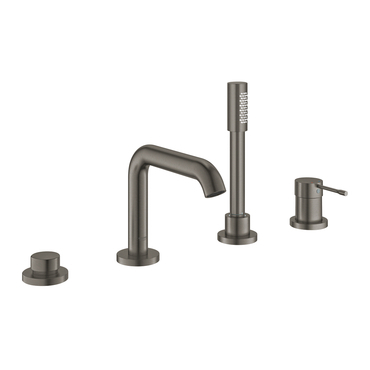 Baterie na okraj vany Grohe Essence 4 - otvorová kartáčovaný Hard Graphite 25251AL1