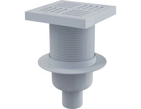 Vpust podlahová Alca APV6211 150×150 mm DN 50 přímá plast mřížka