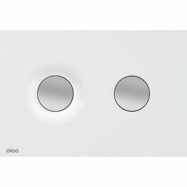 Tlačítko ovládací Alca M1976-2 bílá-mat/chrom-lmat