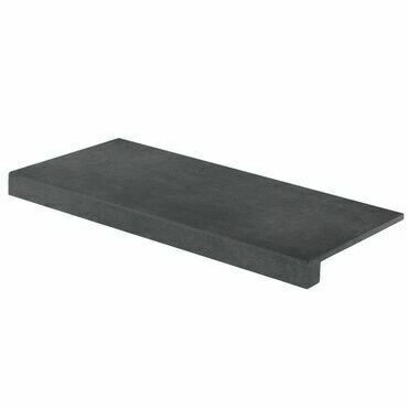 Tvarovka schodová Rako Extra 40×80 cm černá DCF84725