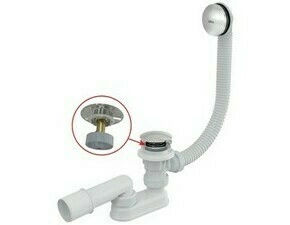 Sifon vanový Click/Clack Alca A504CKM kov velká zátka