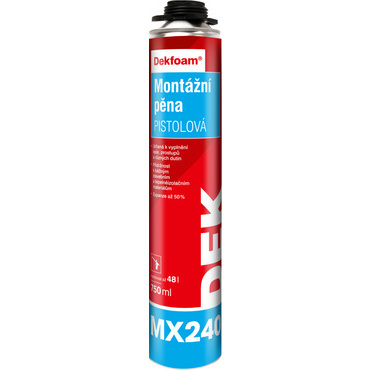 Pěna montážní DEKFOAM MX240 pistolová 750 ml