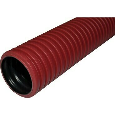 Chránička korugovaná pevná Fränkische Kabuflex červená 125 mm 6 m