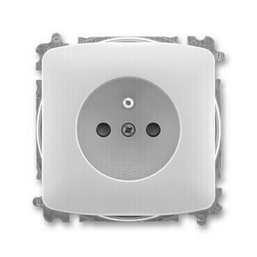 Zásuvka 230 V jednonásobná ABB Tango šedá
