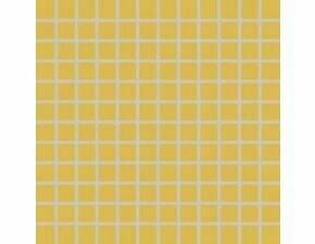 Mozaika Rako Color Two 2,5×2,5 cm (set 30×30 cm) tmavě žlutá matná GDM02142