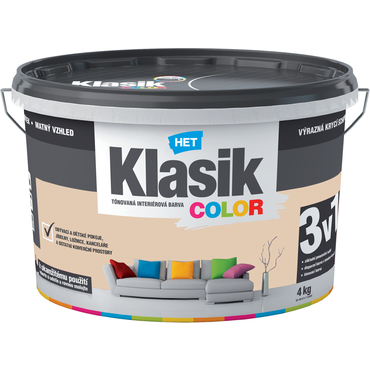 Malba interiérová HET Klasik Color béžový krémový 4 kg