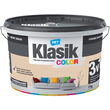 Malba interiérová HET Klasik Color béžový krémový, 4 kg