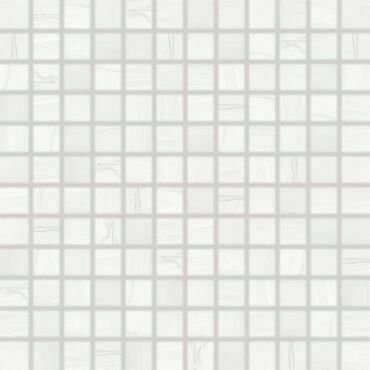 Mozaika Rako Boa 2,5×2,5 cm (set 30×30 cm) bílá WDM0U525