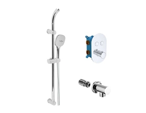 Systém sprchový termostatický Mereo CB60106TB1 s přepínačem oválný kryt chrom