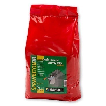 Opravná cementová malta nestékavá Hasoft SPRAVBETON TH 5 kg