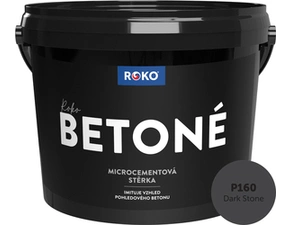 Stěrka dekorativní Roko Betoné P160 Dark Stone 14 kg