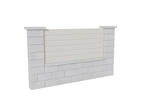 Výplň plotová DEKMETAL CANTO 2W690 pure white