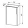 Skříňka s umyvadlem EBS City 410×695×225 mm dub riviera CITY41D