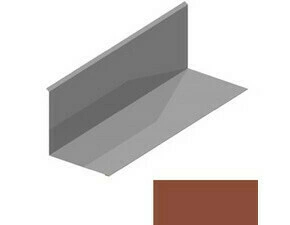 Lemování ke zdi rovnoběžné s okapem RS312S-105 SP 25 RAL 8004 cihlová