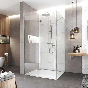 Dveře sprchové + boční stěna Mereo Novea CK12833ZL 1 000×900 mm levé chrom/čiré sklo