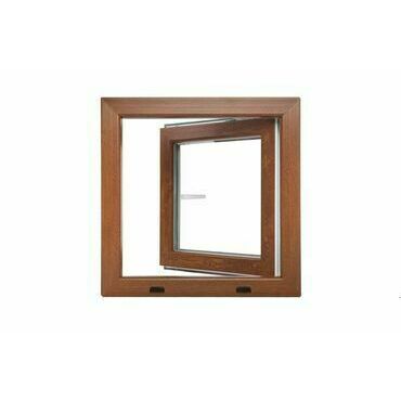 Okno plastové BRAVO OS1 golden oak/white levé 500×500 mm