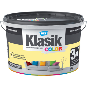 Malba interiérová HET Klasik Color žlutý zázvorový 4 kg