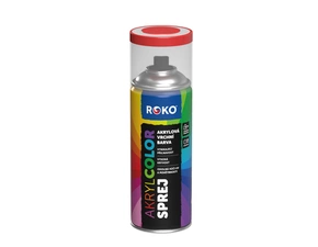 Barva akrylová vrchní Roko AKRYCOLOR Sprej rumělková, 400 ml