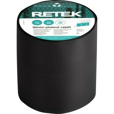 Plotová výplň stínicí RETEK PREMIUM černá RAL 9005 (26 m/bal.)